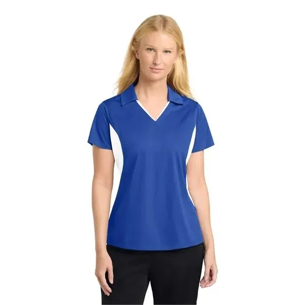 Side Blocked Micropique Sport-Wick Polo - Women