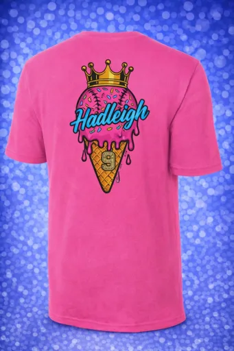 Hot Pink Dri Fit- Ice Cream Baseball