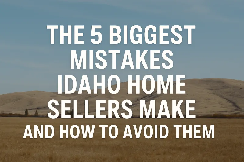 The 5 Biggest Mistakes Idaho Home Sellers Make and How to Avoid Them