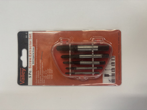 Valley 5 Pc. Screw Extractor Set