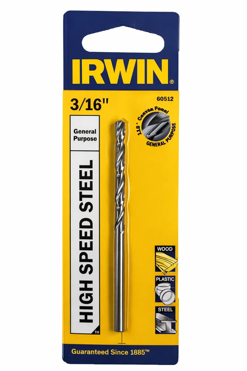 IRWIN 3/16” Metal Drill Bit