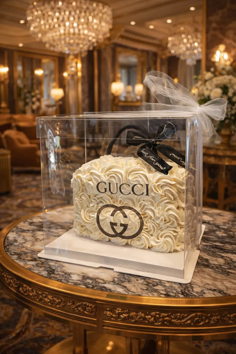 Luxe Rosette Purse Cake