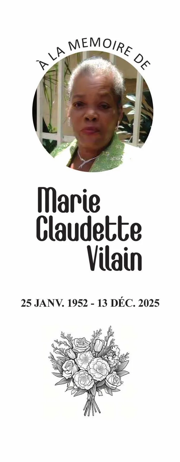 Souvenir de Marie Claudette Vilain — Photo 1