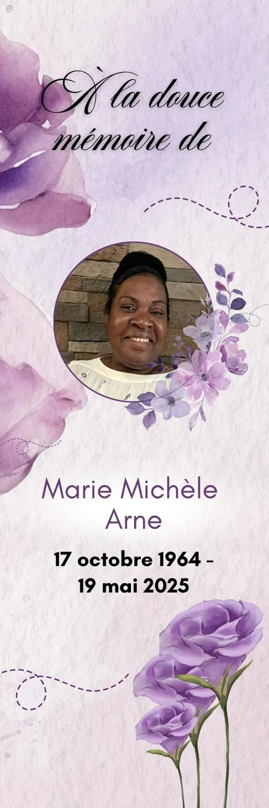 Souvenir de Marie Michèle Arne — Photo 1