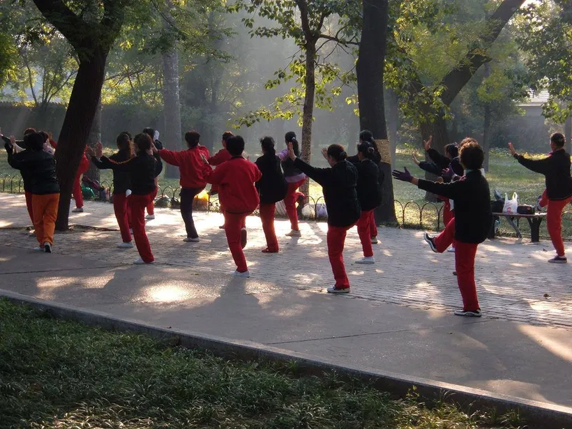 Tai Chi group practice at Kaizen Way