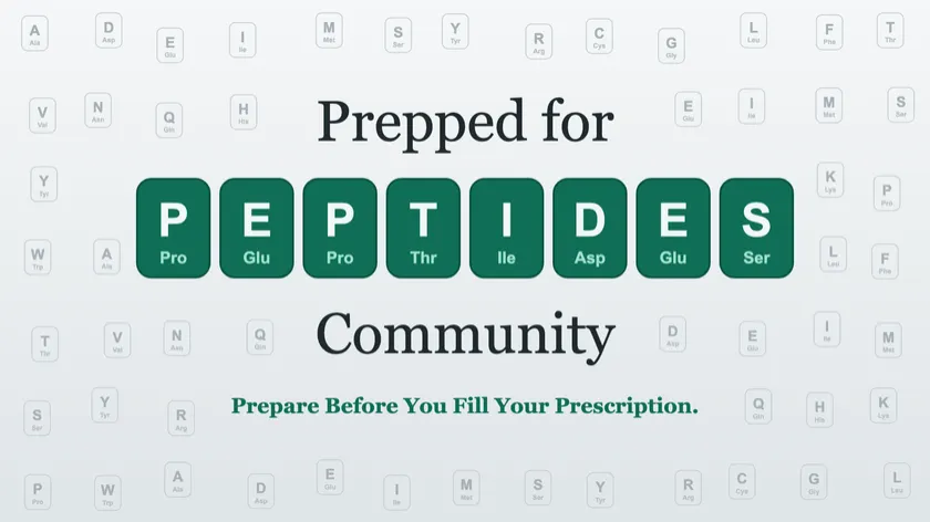 Bonus 2: the Prepped for Peptides Community