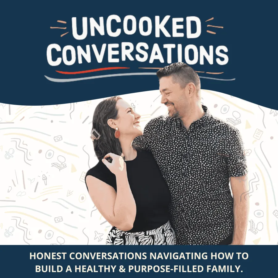 UnCooked Conversations podcast cover with Paul and Ali