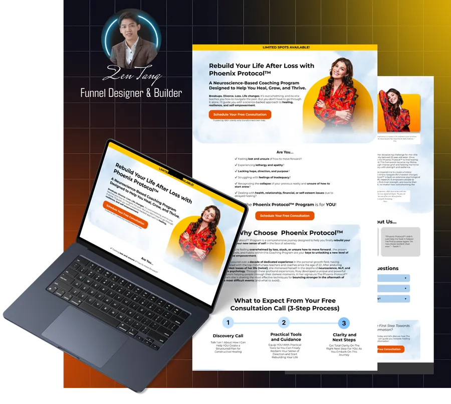 Phoenix Protocol coaching landing page