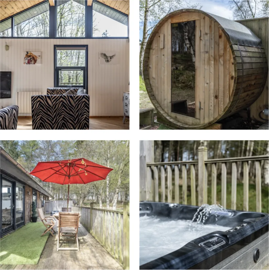 Secret Lodge in the Northumberland National Park, hot tub, sauna and dark skies