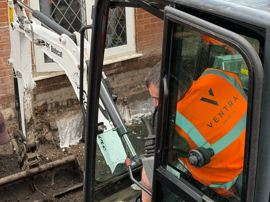 Construction site managed by Ventra Projects