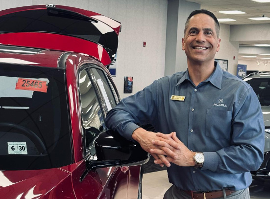 Richard Morales, Acura sales advisor, at Springfield Acura in Springfield, NJ