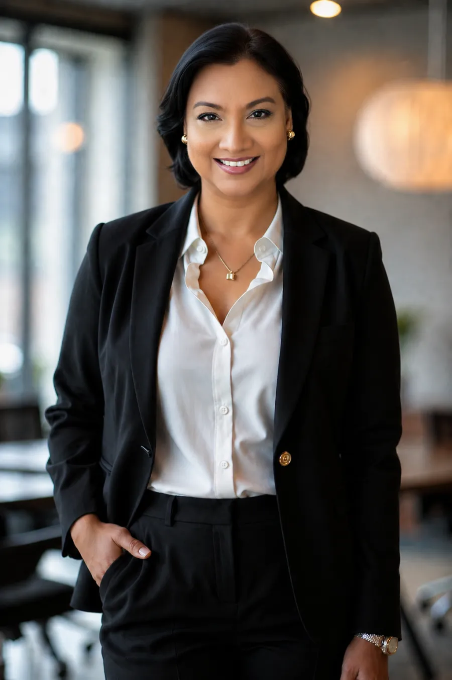Anne-Marie Santra, executive presence specialist and founder of Mindwerx Solutions