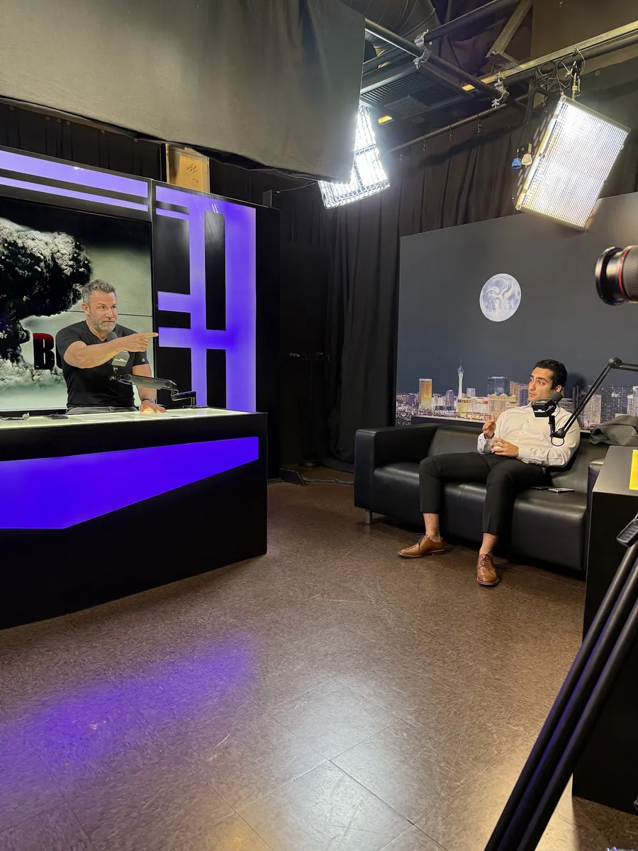 Arian in a studio