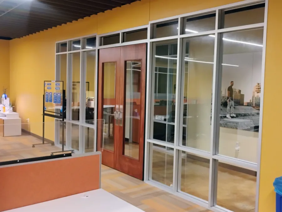 Office glass wall and doors