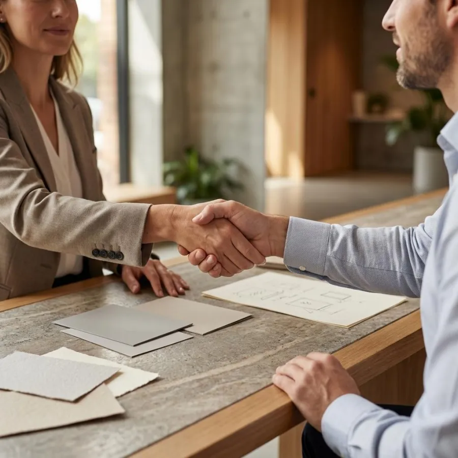 Client approval handshake