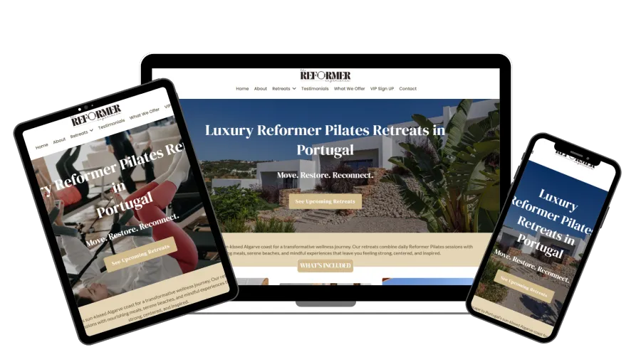 Reformer Pilates website