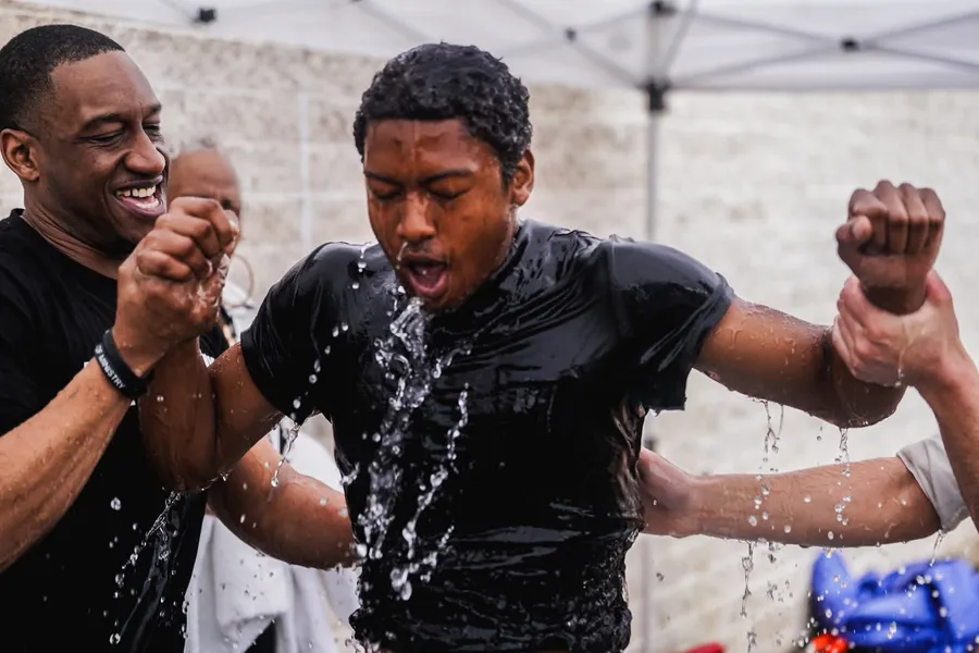 Water baptism at River Church Baltimore