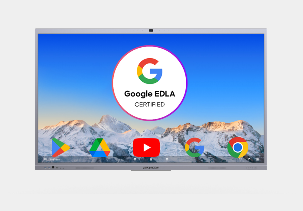 WonderHub Interactive Whiteboard set up in a modern classroom environment