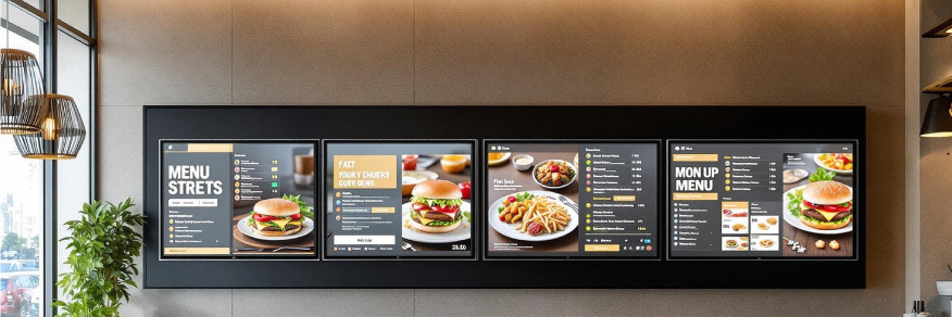 Dynamic content scheduling interface for wall-mounted digital signage