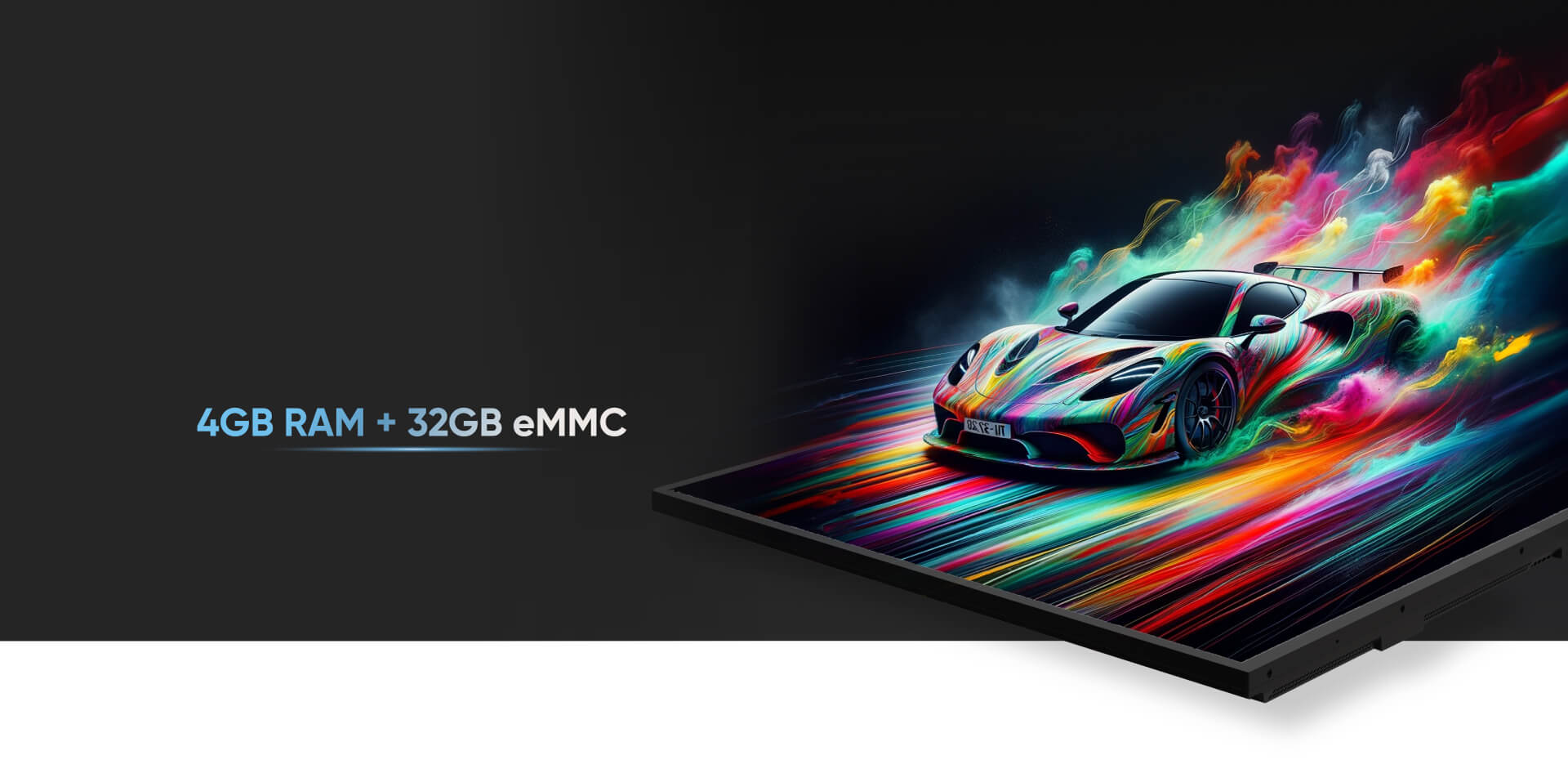 High-performance processing power metaphor for digital signage hardware