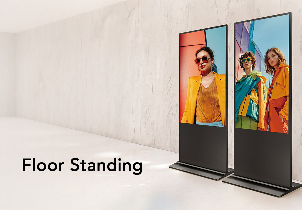 Floor Standing Digital Signage kiosk for wayfinding and retail