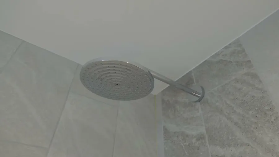 Level-access wet room with a walk-in rain shower at The Fig Tree, Shanklin