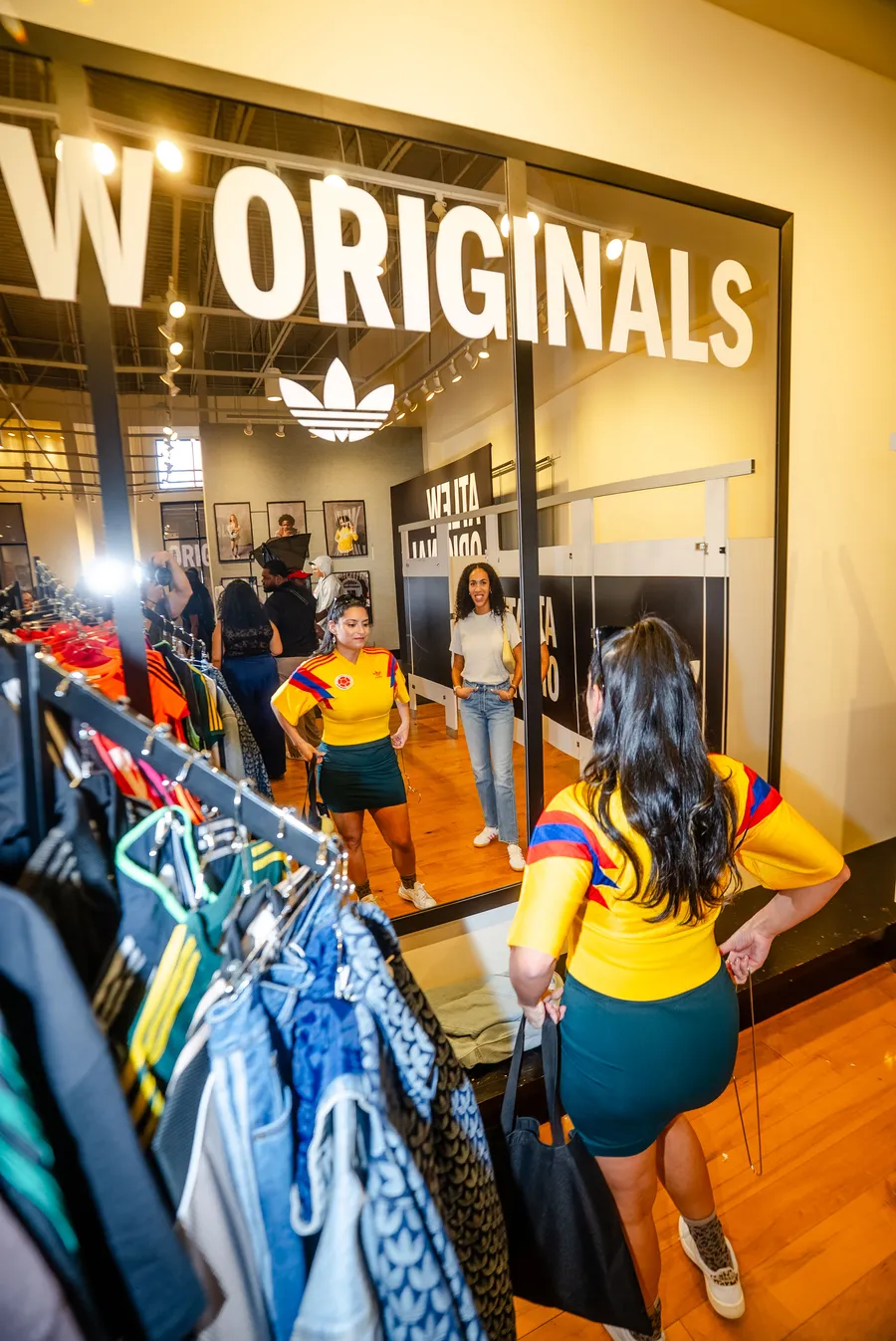 ATLFW Originals racks in the store