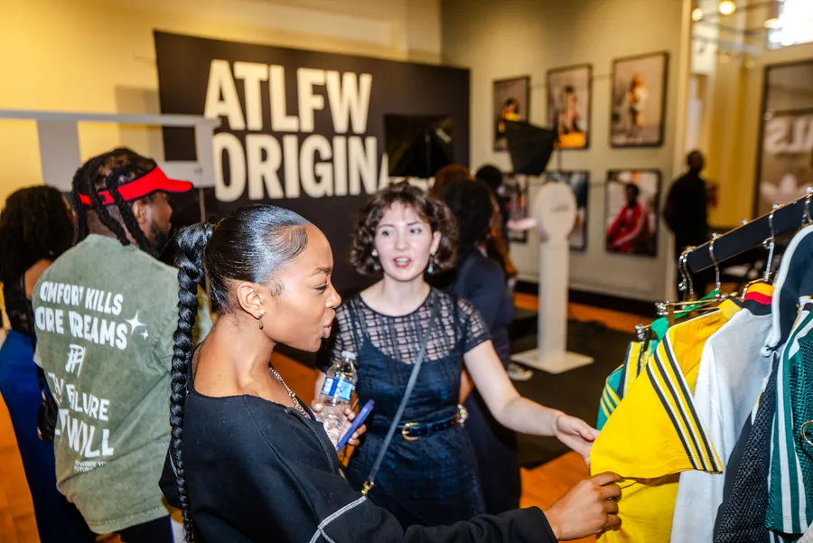 Guests shopping inside the ATLFW Originals space