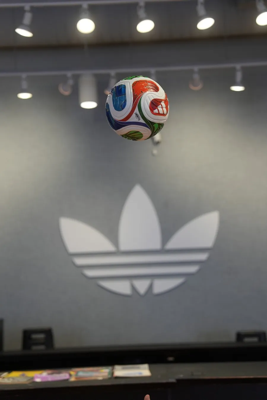 adidas Originals trefoil on the wall