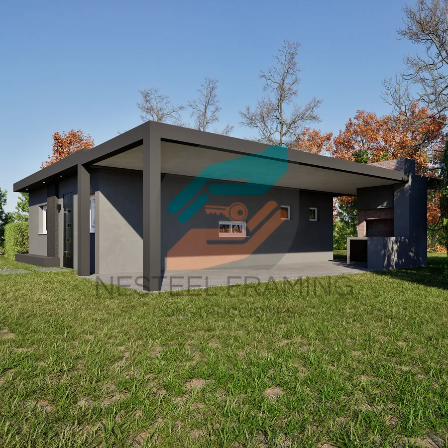 Diseño exterior del modelo Casa 18 de Nesteel