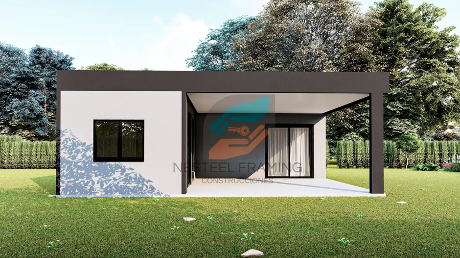 Diseño exterior del modelo Casa 19 de Nesteel