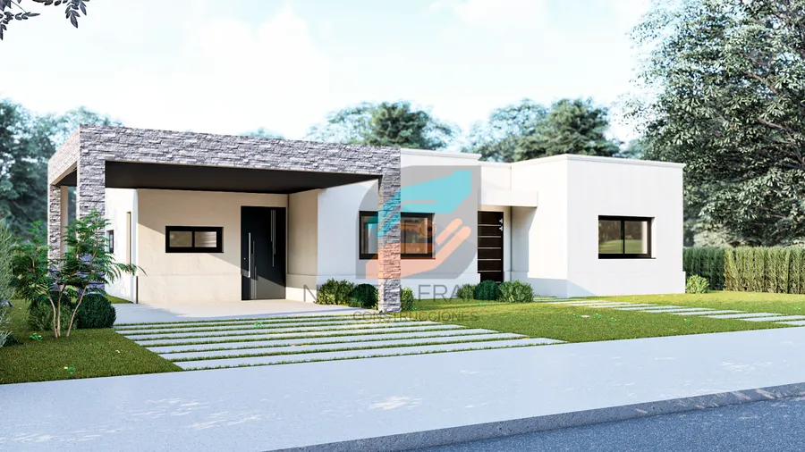 Diseño exterior del modelo Casa 15 de Nesteel