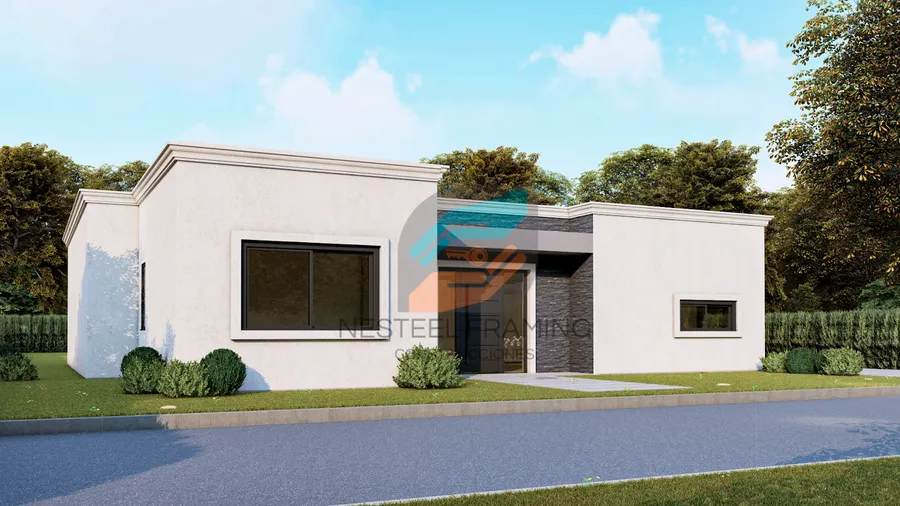 Diseño exterior del modelo Casa 11 de Nesteel
