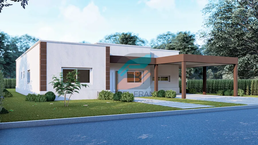 Diseño exterior del modelo Casa 14 de Nesteel