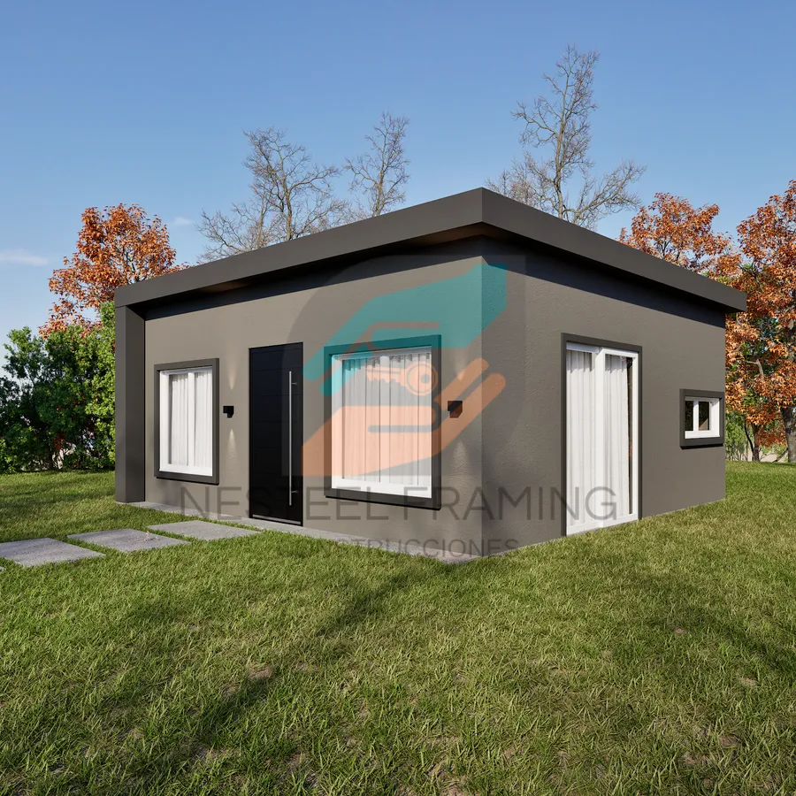 Diseño exterior del modelo Casa 21 de Nesteel