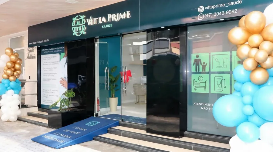 Fachada da Vitta Prime Saúde em Meia Praia, Itapema