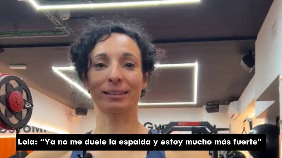 Lola: ya no me duele la espalda y estoy mucho más fuerte