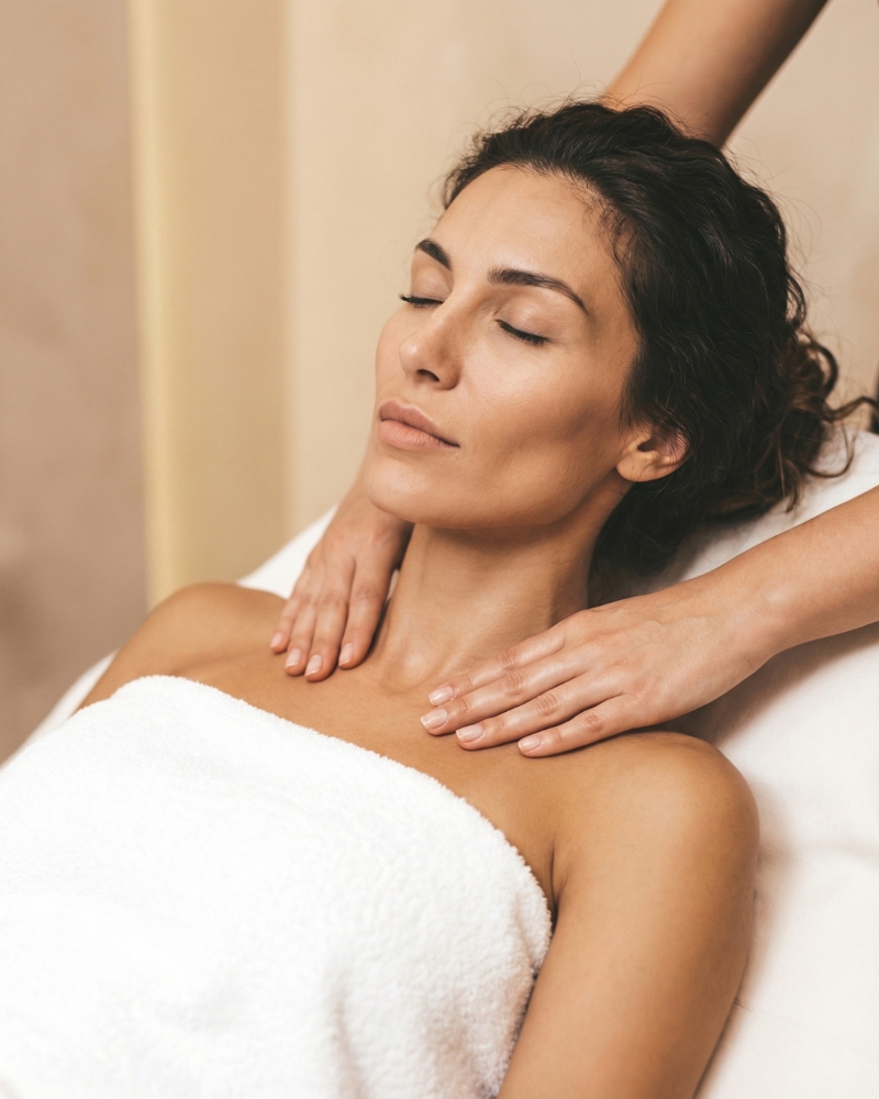 Therapist with client