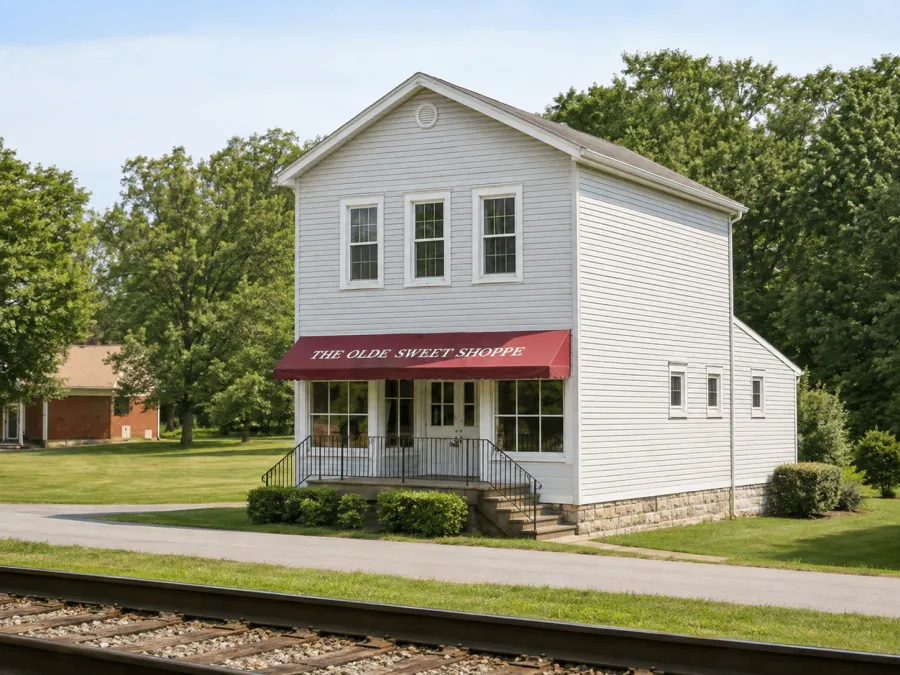 The McAllister building on Mount Mercy Drive, known today as The Olde Sweet Shoppe