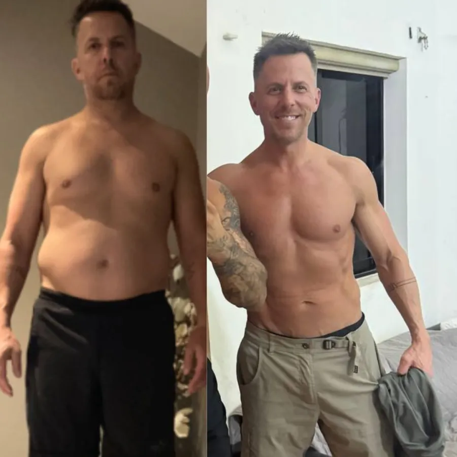 Brian, before and after