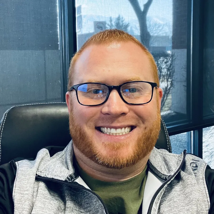 Chris Guymon in his office