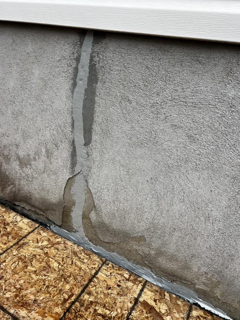 Foundation crack detection — Excavatron job site