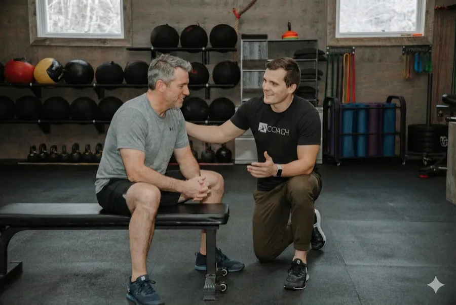 A BTB personal trainer coaching a member one to one