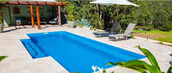Contemporary fibreglass pool series