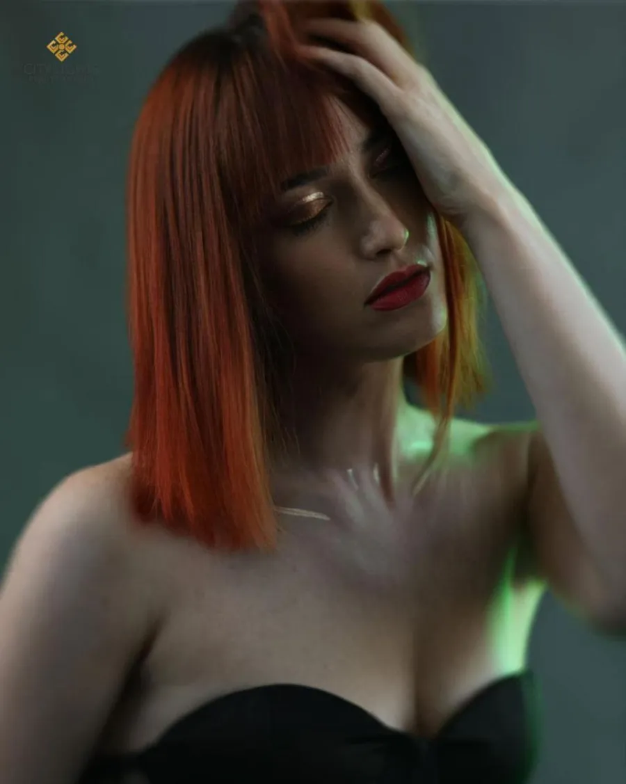 Beauty and fashion editorial with hair and makeup by City Lights Beauty Agency