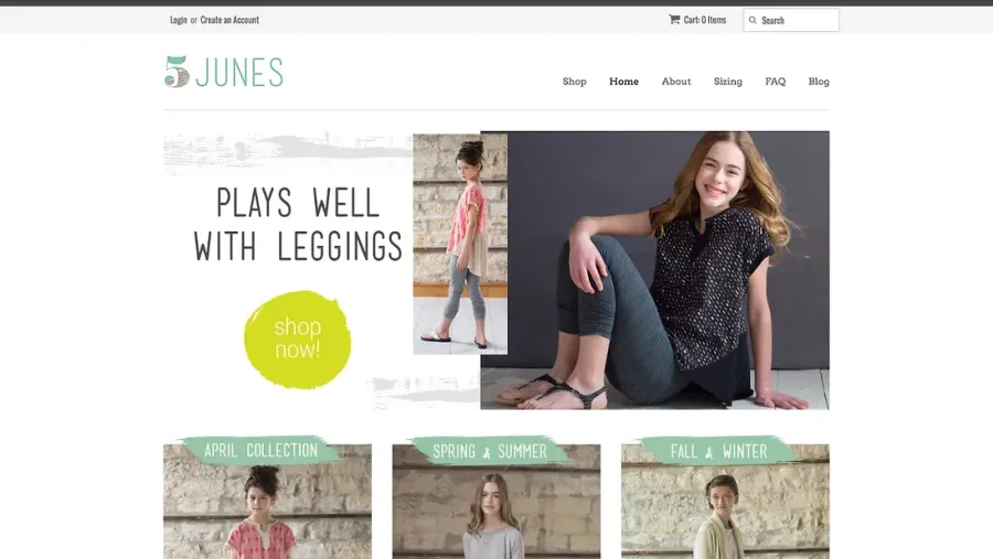 5 Junes kids clothing campaign