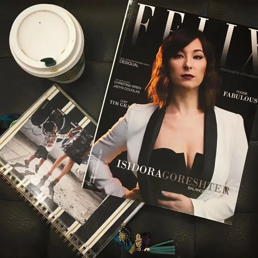 FELIX Magazine, Isidora Goreshter, &ldquo;Balanced & Gifted&rdquo;. Hair and makeup by City Lights Beauty Agency