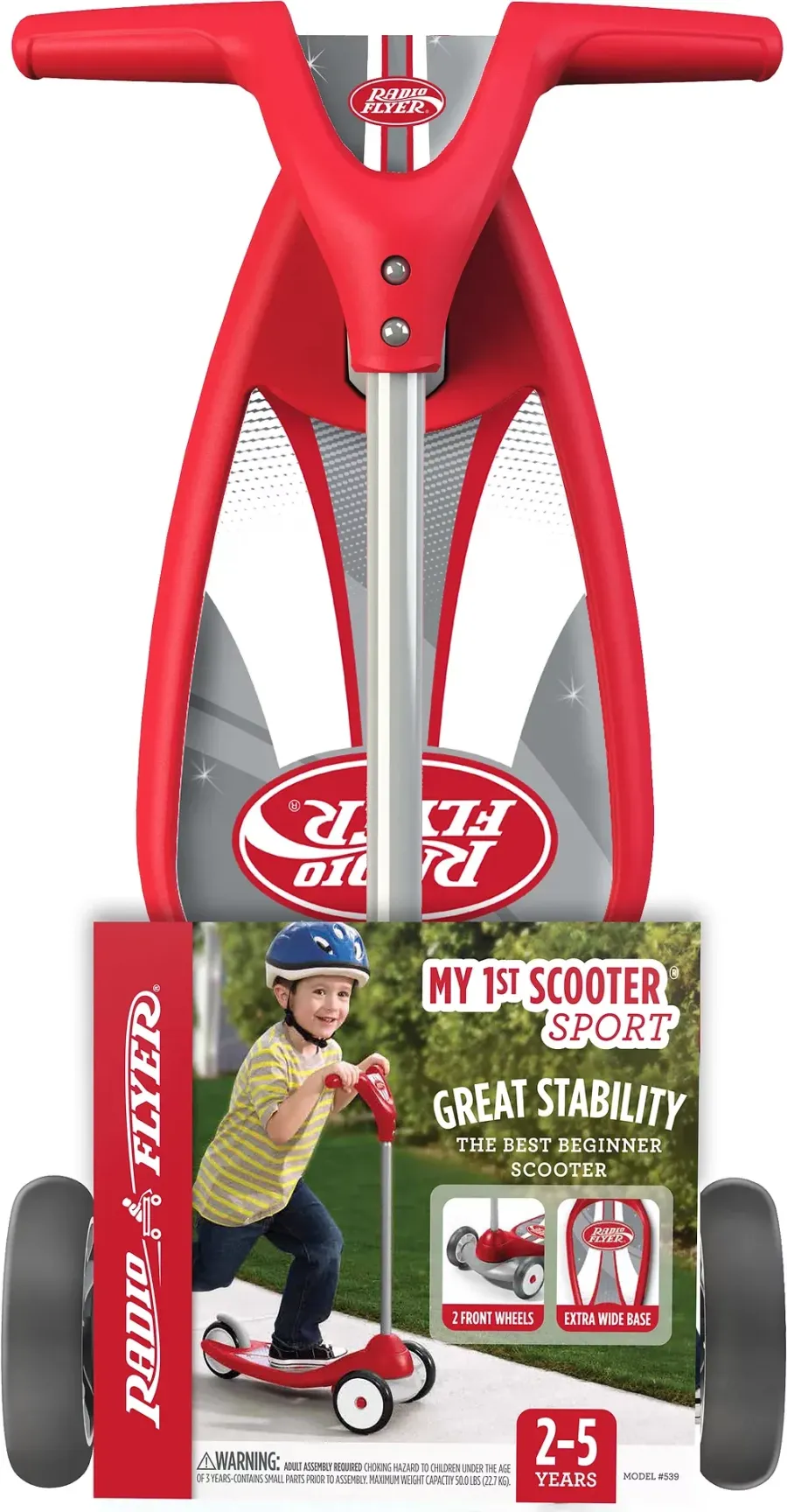 Radio Flyer scooter packaging photography