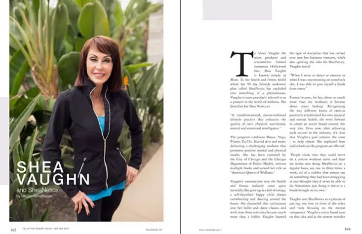 Magazine feature on Shea Vaughn