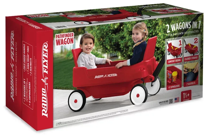Radio Flyer wagon packaging photography
